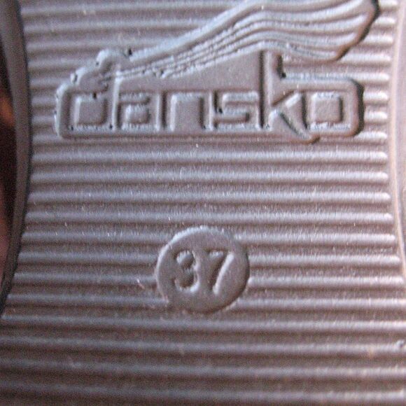 Dansko Womens 7 Fern Leather Platform Wedge Buckle Sandals Shoes - Picture 9 of 9